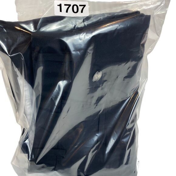 Greg Norman Dress Pants Mens 38 Black Solid Classic Fit Flat Front Straight Leg - Picture 15 of 15